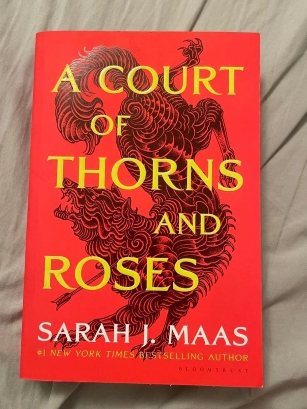 Bloomsbury A Court of Thorns and Roses Paperback Book Red